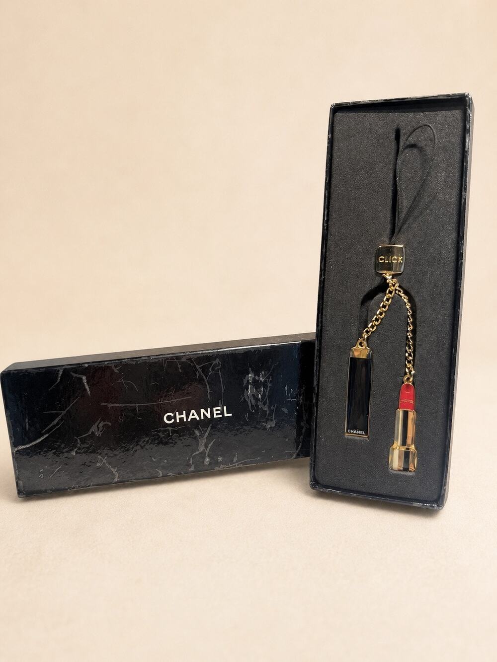 Authentic Chanel Rouge Allure Miniature Lipstick Phone & Bag Charm (New In Box)